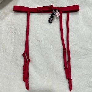 Victoria Secret Red Bow Garter Belt